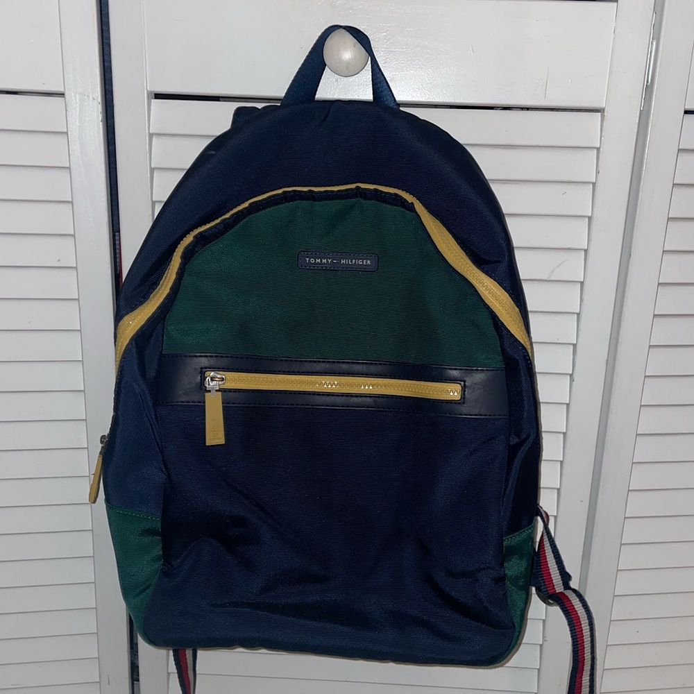 Tommy Hilfiger Multi-colored (Yellow, Green, Blue) Bookbag